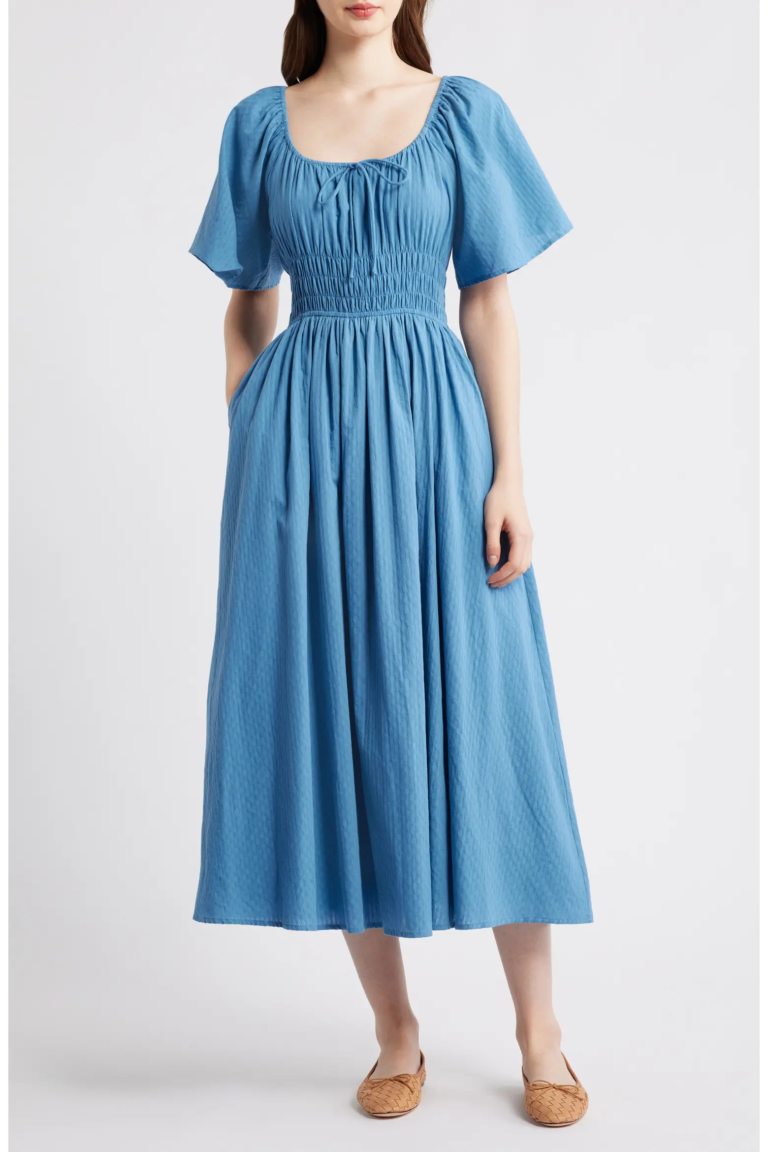 Yemanja Short Sleeve Cotton Fit & Flare Dress (Women) | Nordstrom | Nordstrom