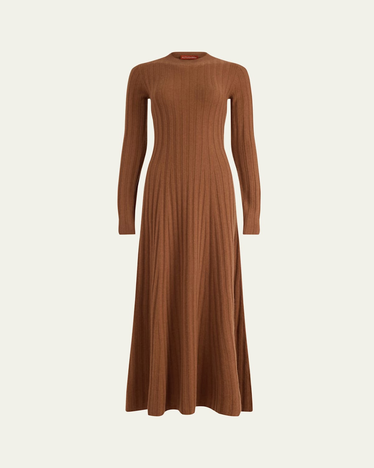 Gia Long-Sleeve Wool-Cashmere Rib Maxi Dress | Bergdorf Goodman