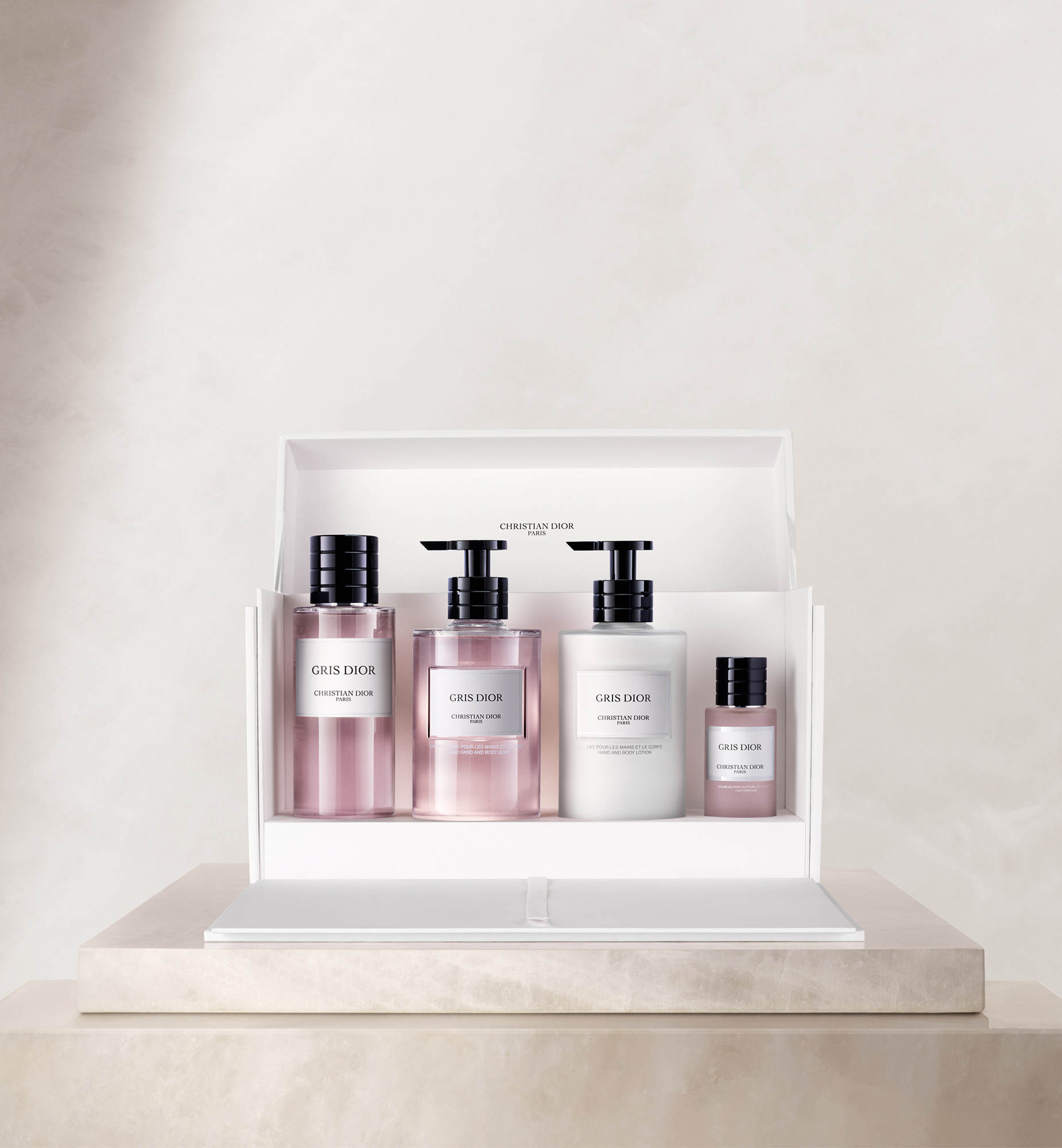 Gris Dior L'Art du Parfumage Set-Eau de Parfum, Liquid Soap, Hydrating Lotion and Hair Perfume | Dior Beauty (US)