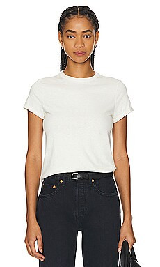 RE/DONE Boy Tee in Vintage White from Revolve.com | Revolve Clothing (Global)