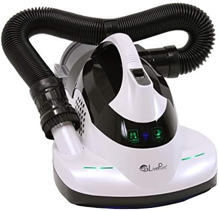 LivePure Ultramite Handheld Allergen Vacuum & Fabric Sanitizer with Dual Motor Brush, UVC Light, ... | Amazon (US)