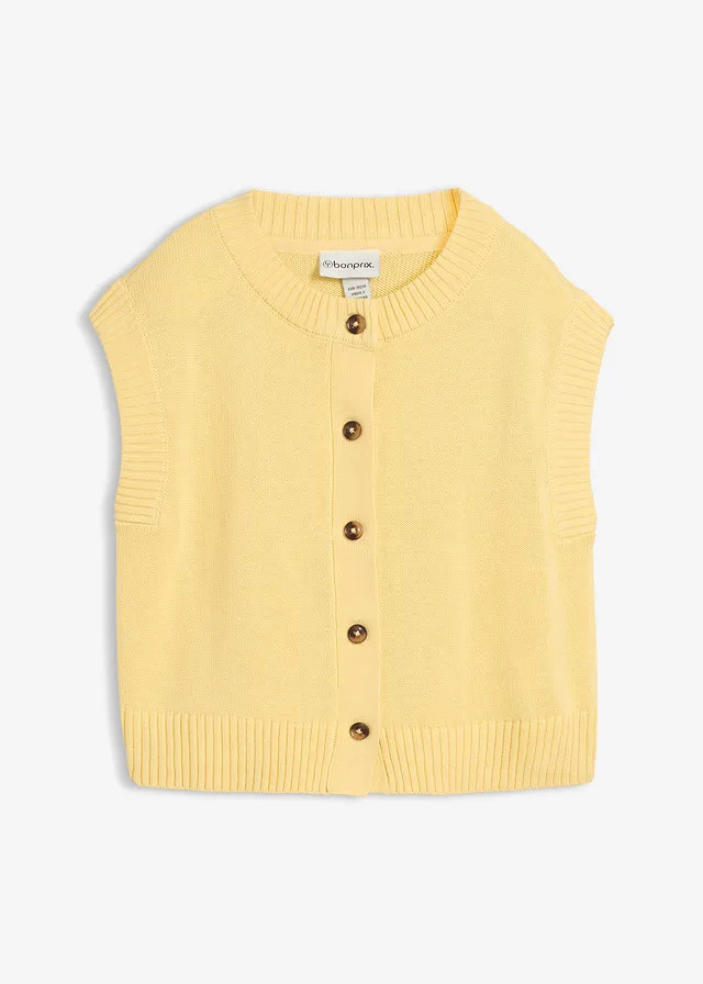 Gebreid vest lichtgeel | Bonprix NL (Influencer)