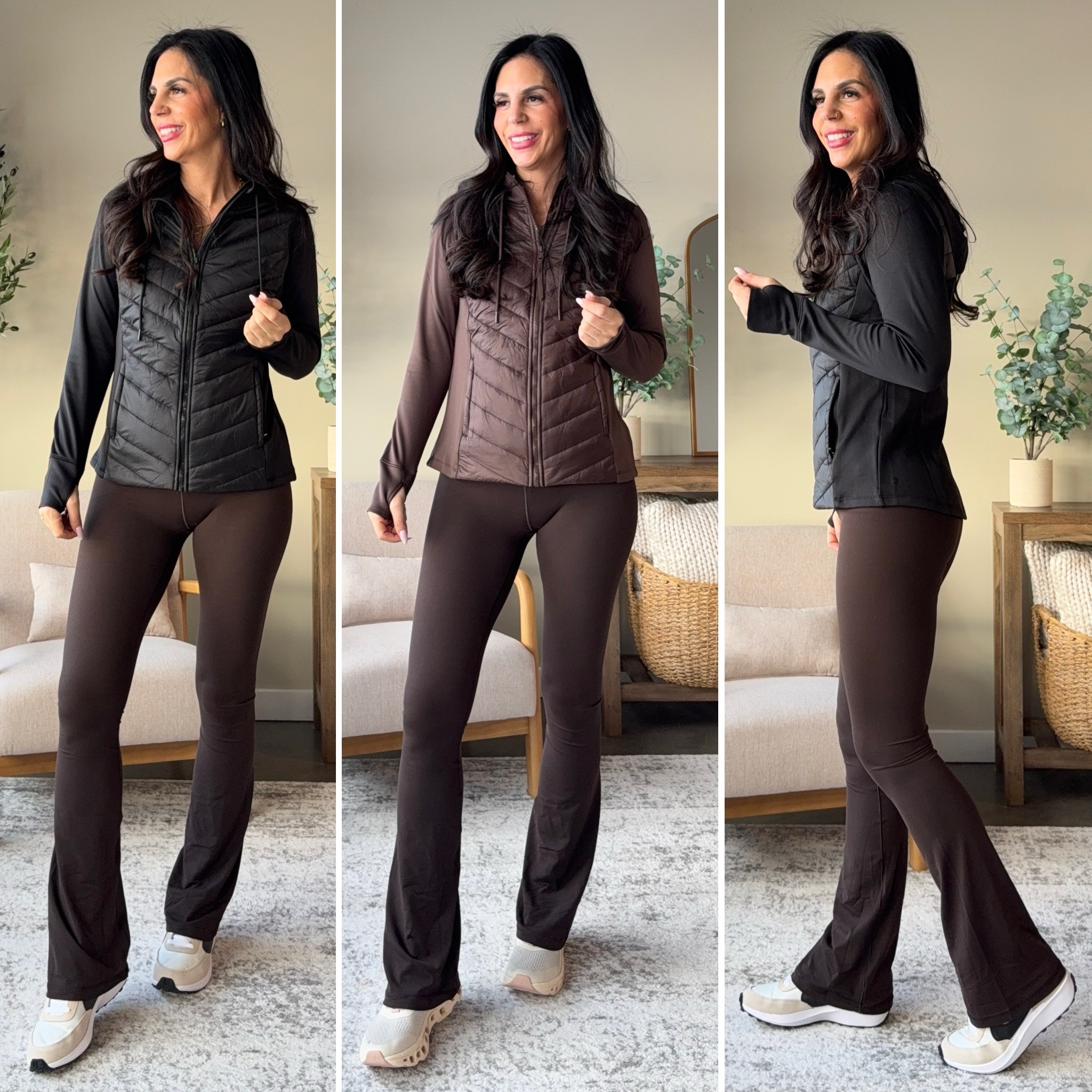 One of my jackets that is a quilted hybrid athletic jacket. It’s under $25 and fits so amazing! Wearing a size small 
Leggings are a small tall 


#LTKShoeCrush #LTKFindsUnder50 #LTKU