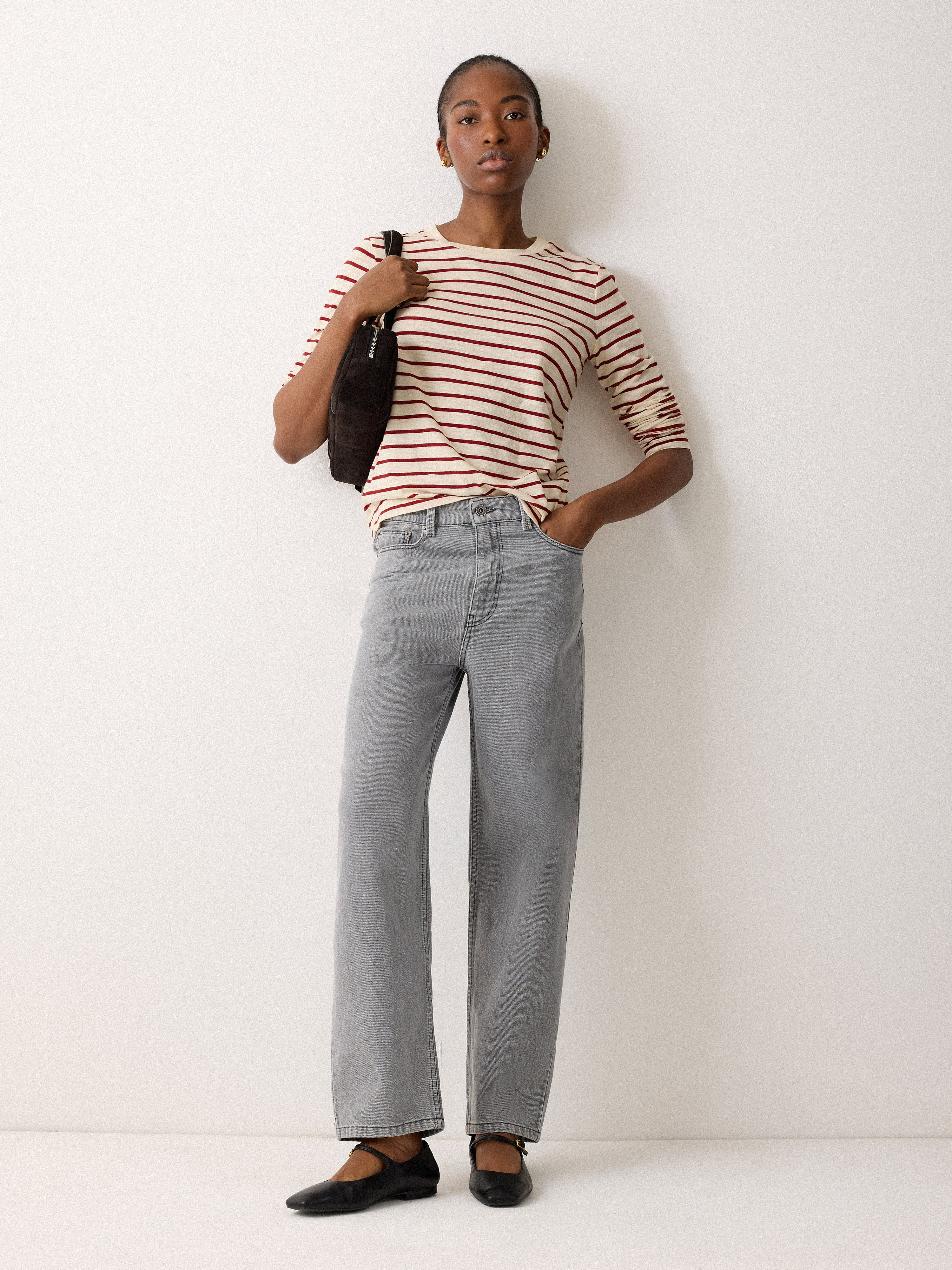 Carter Straight Leg Jean | Grey | Jigsaw (UK)