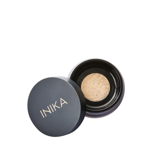 INIKA Organic Mineral Powder Foundation with SPF 25 - Vegan Makeup, Natural Looking, Buildable Coverage, Flawless Radiance & Glow, Blemish Coverage, Cruelty Free, Sustainable Packaging, Strength, 8g | Amazon (US)