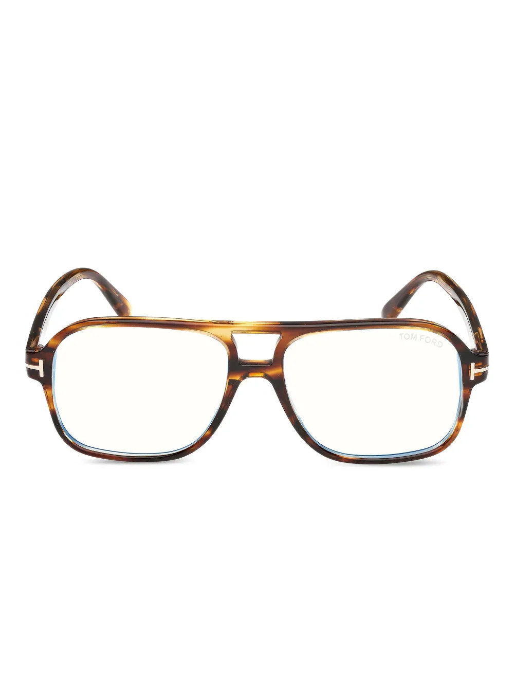 TOM FORD Eyewear square-frame Glasses | Brown | FARFETCH | Farfetch Global