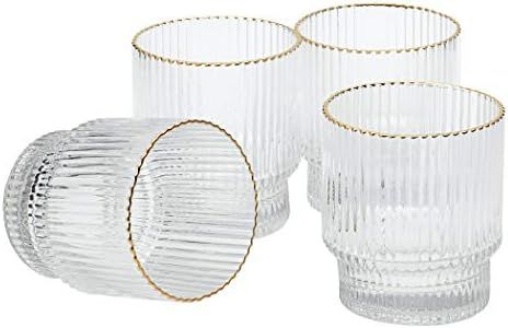 Denmark Tools for Cooks Glass Drinkware Collection- Low Boy Tumblers Set Water Bar Whisky, 4 Pack of | Amazon (US)