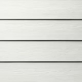 Statement Collection Hardie Plank HZ5 8.25 in. x 144 in. Fiber Cement Cedarmill Lap Siding Arctic... | The Home Depot