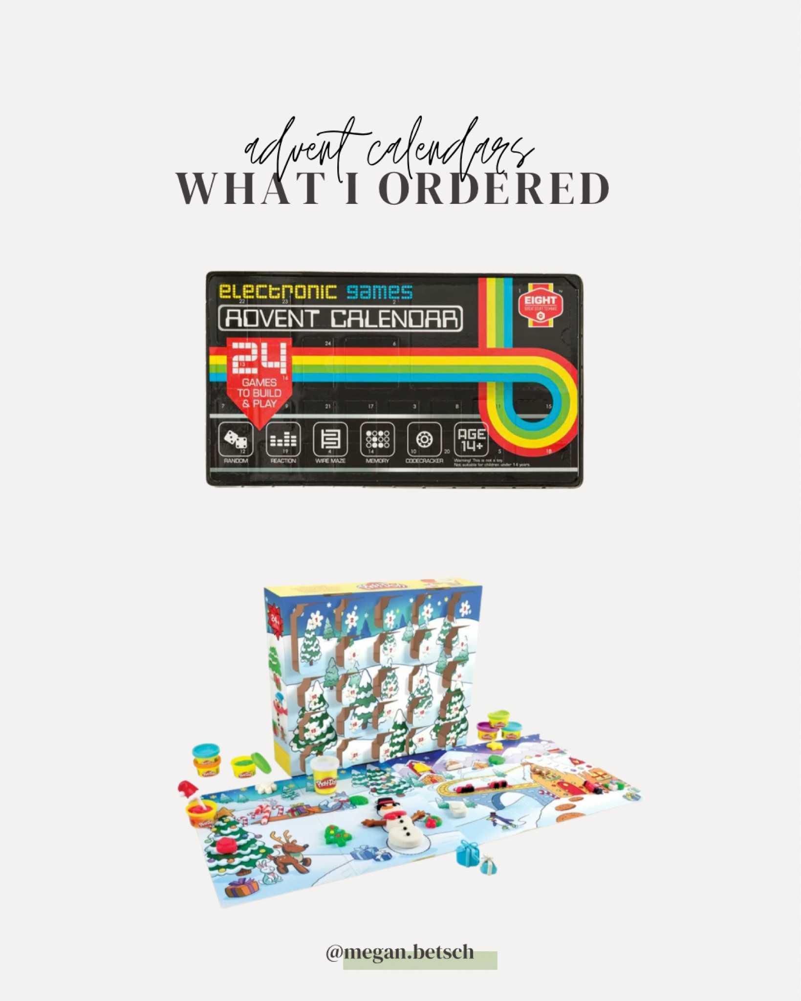 These are the Advent Calendars I ordered for my kids. Both still arrive by December 1st.

Walmart, Advent, kids activities, holiday activity, holidays, Christmas, family, Play-doh

#LTKSeasonal #LTKHoliday #LTKKids