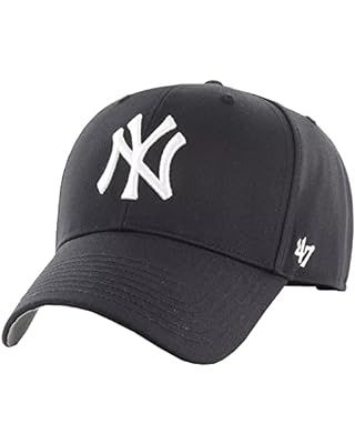 '47 MLB Black White Clean Up Adjustable Hat Cap, Adult One Size | Amazon (US)