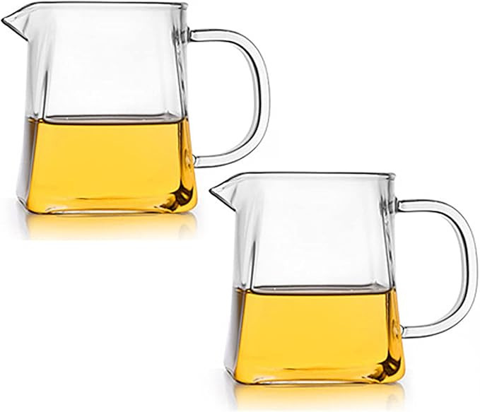 CHOOLD Square Bottom Clear Glass Creamer Coffee Milk Creamer Pitcher/Serving Pitcher/Sauce Pitche... | Amazon (US)