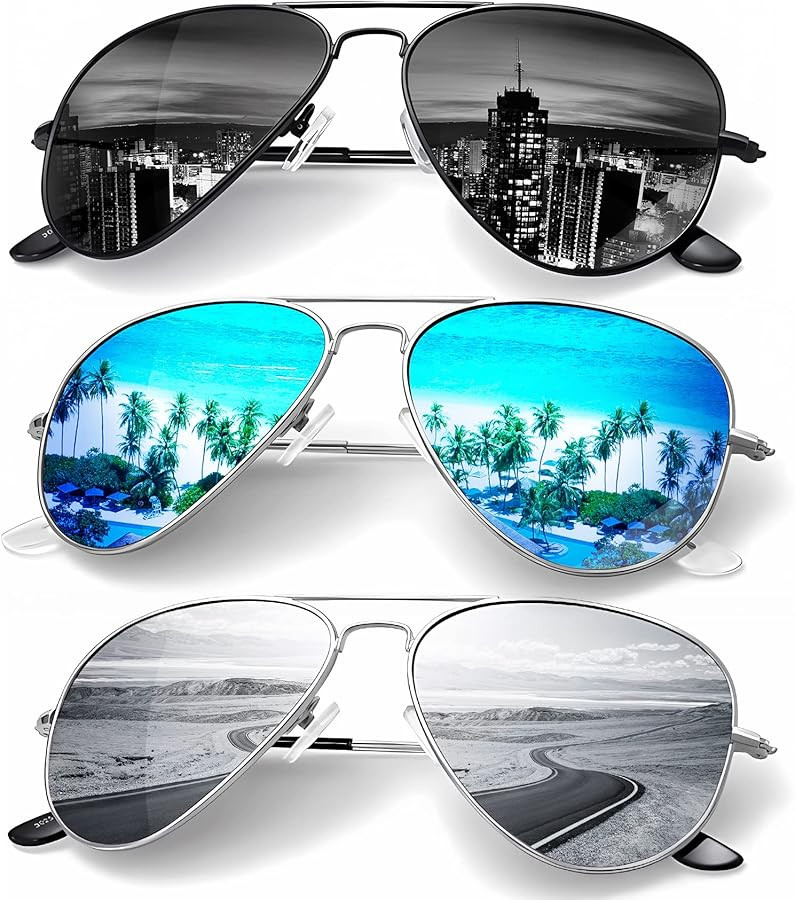 KALIYADI Classic Aviator Sunglasses for Men Women Driving Sun glasses Polarized Lens UV Blocking | Amazon (US)