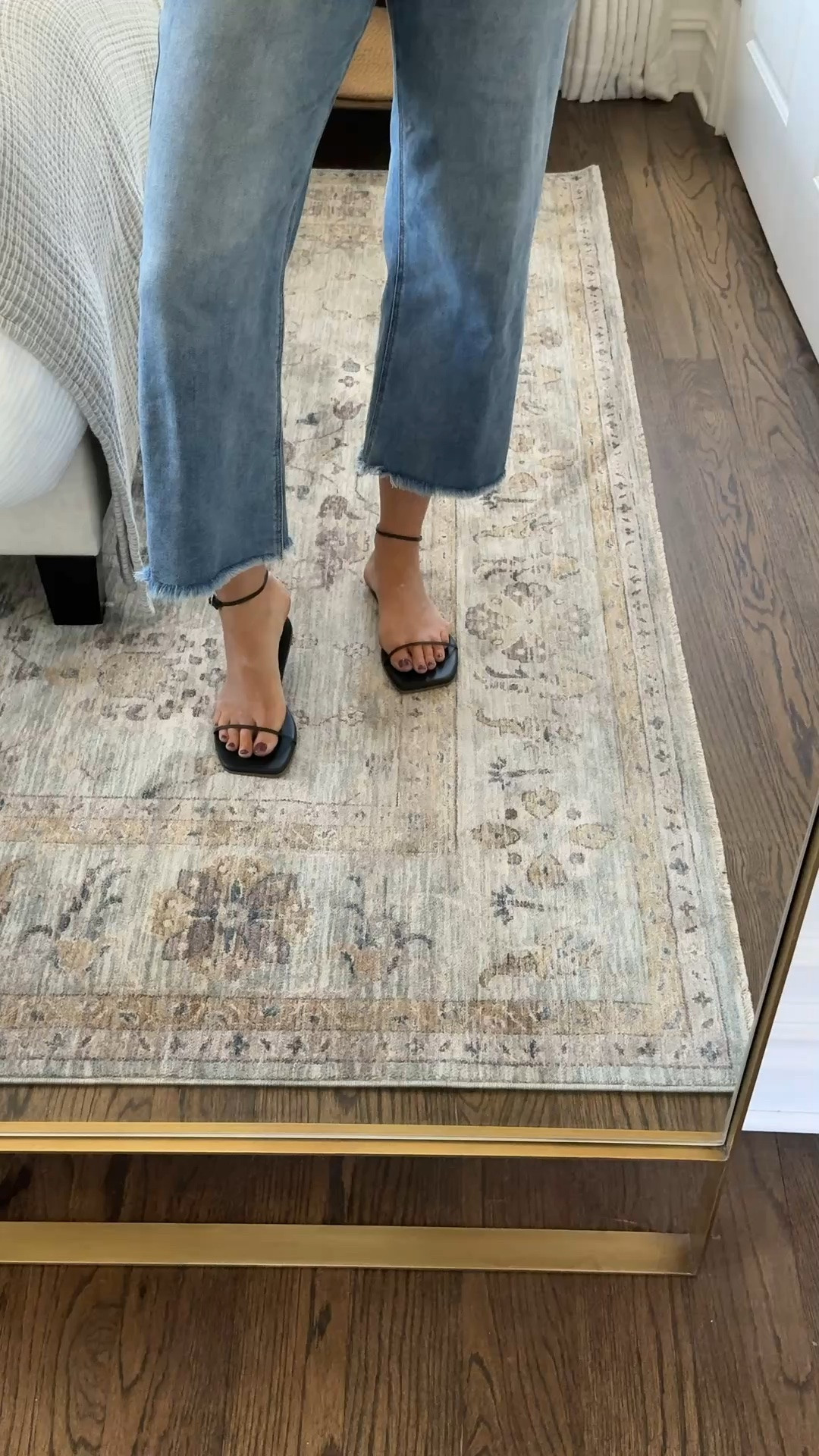These sandals are so flattering and comfortable! Love the square toe and thin straps. They come in a few colors, are true to size and are easy to dress up or down for summer nights!

#LTKvlog #LTKootd #LTKdayinmylife