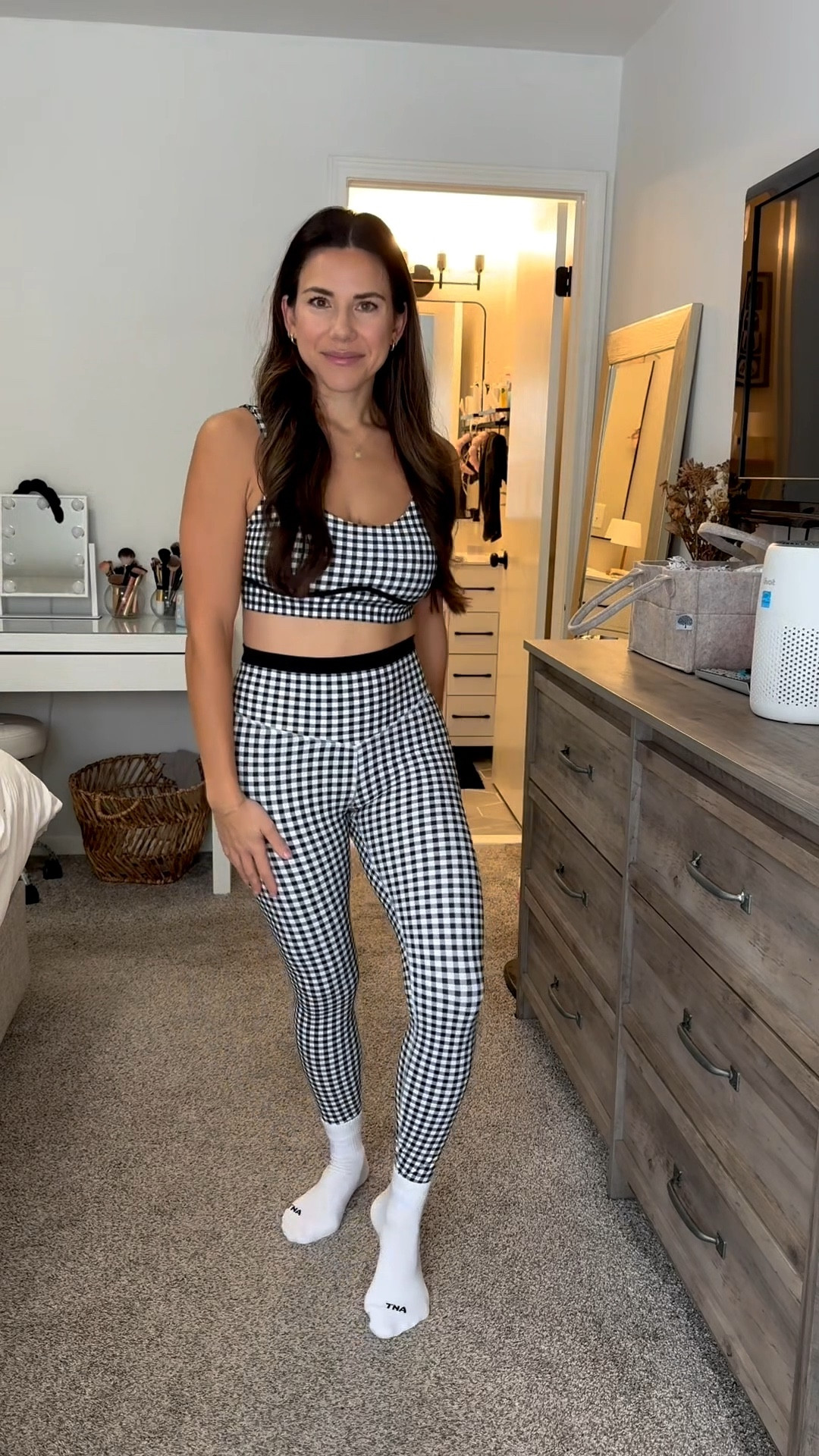 Gingham workout set!
Wearing size S in bottoms & M in top 


#LTKfitnessgoals #LTKActive #LTKFindsUnder50