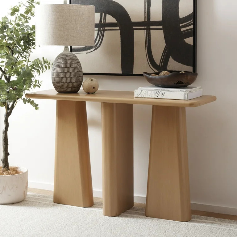 SAFAVIEH Calliope Modern Style Console Table, Natural (47.3 in. W x 15.8 in. D x 30 in. H) | Walmart (US)