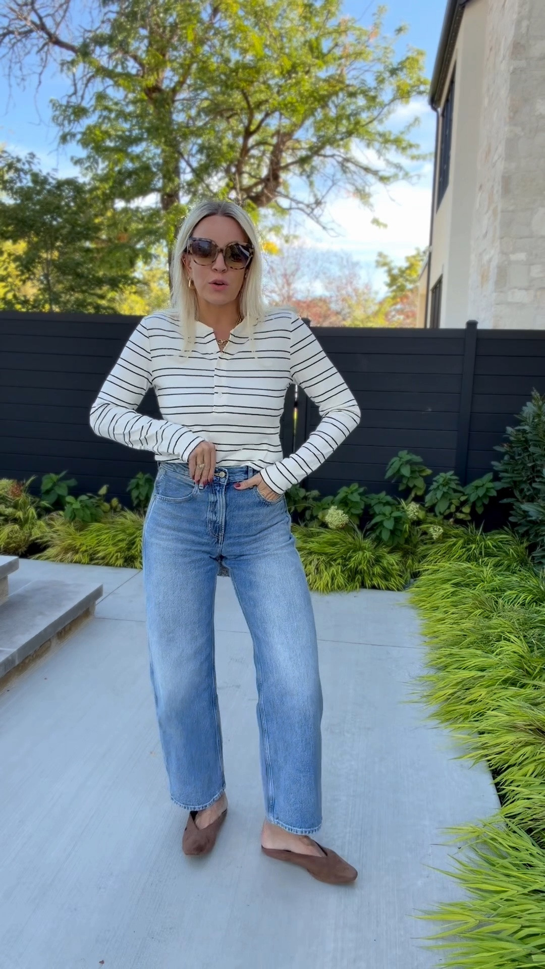 Here is this neutral stripe basic top!

#LTKootd #LTKgrwm #LTKmomlife