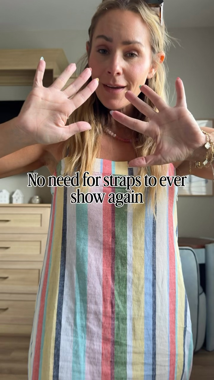 The search for a strapless bra that actually stays put is officially over. 🙌 This one gives you support without the constant pulling, sliding, or adjusting... and it's under $20! Such a good find for all your summer dresses, tube tops, and off-the-shoulder looks.  If you've been avoiding strapless outfits because your bra never cooperates, this is the one to try