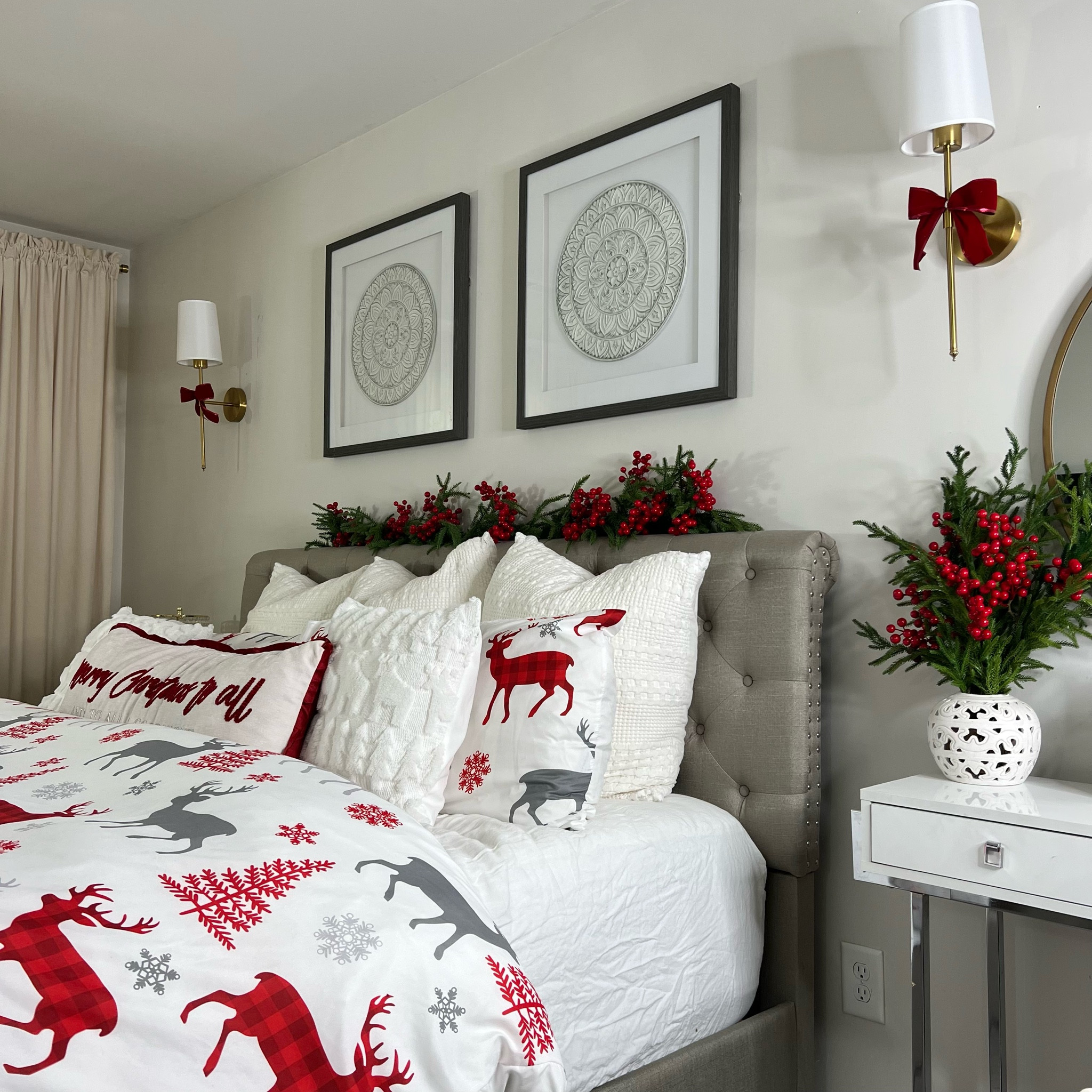 Christmas bedroom home decor

#LTKCyberWeek #LTKSeasonal #LTKHoliday