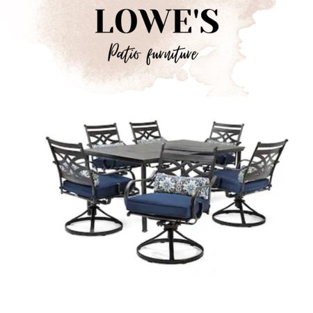 Lowes patio furniture @loweshomeimprovement, patio furniture, patio must haves, plantets, dining table, backyard furniture, budget friendly #lowes 

#LTKhome #LTKSeasonal #LTKsalealert