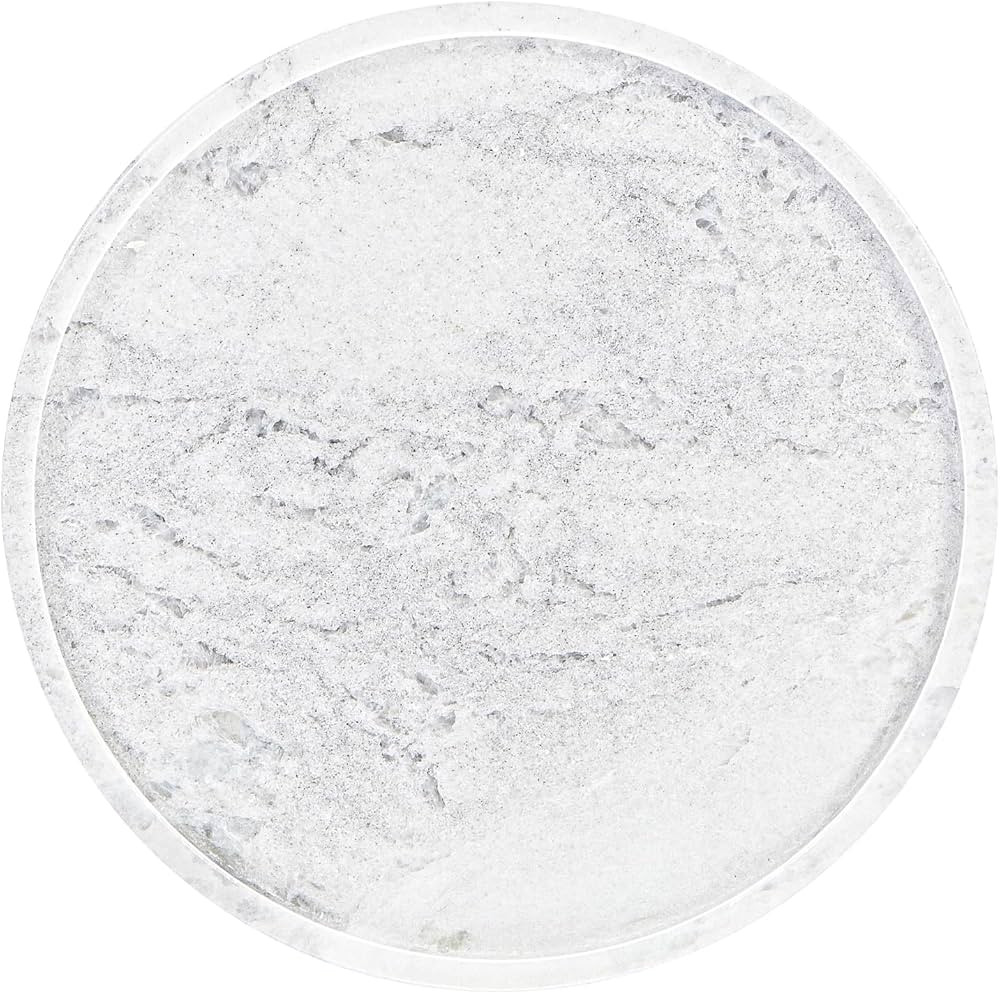 African Natural Marble Tray for Bathroom Countertop, 11.8" Diam Round Marble Tray for Kitchen Cou... | Amazon (US)