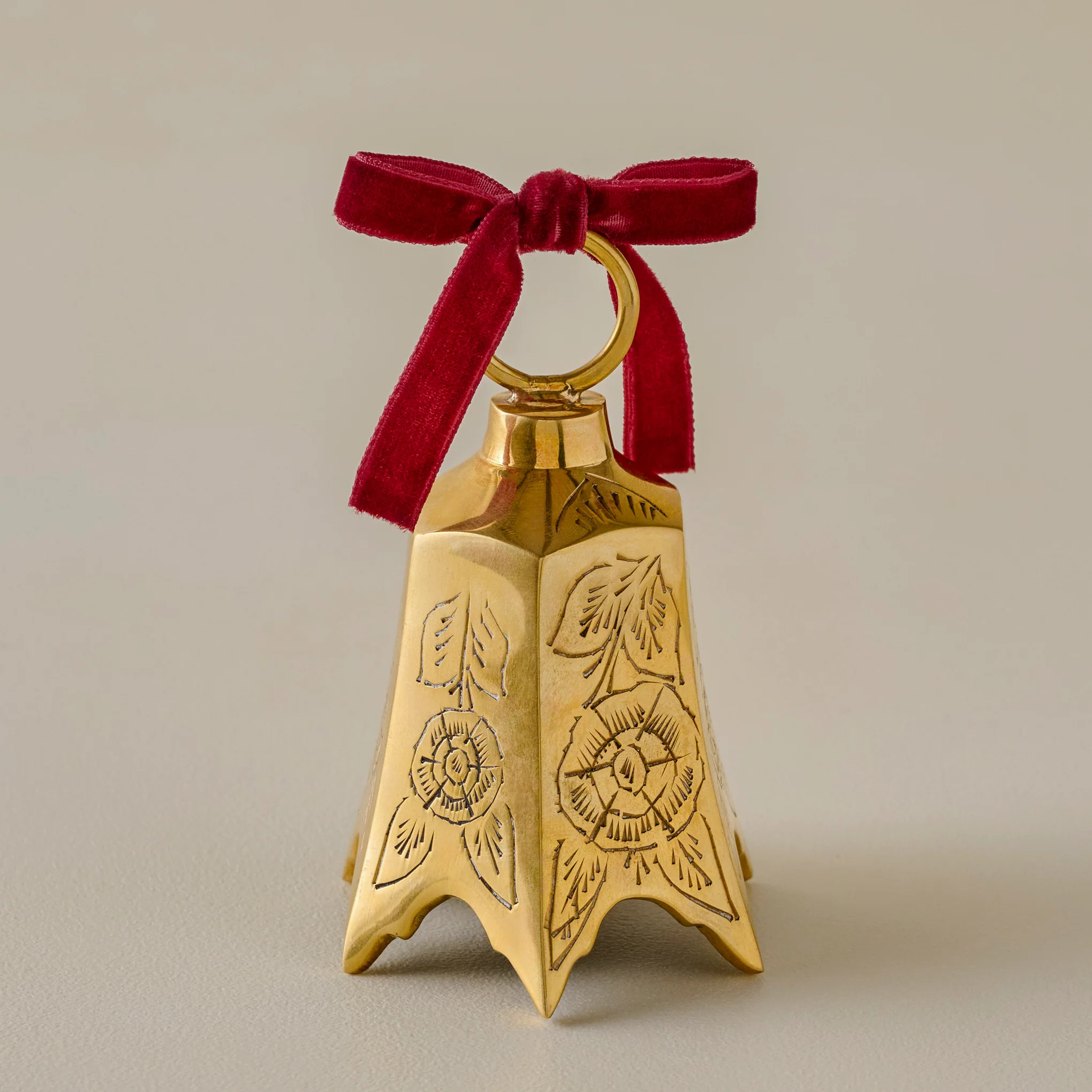 Ava Etched Brass Bell | Magnolia