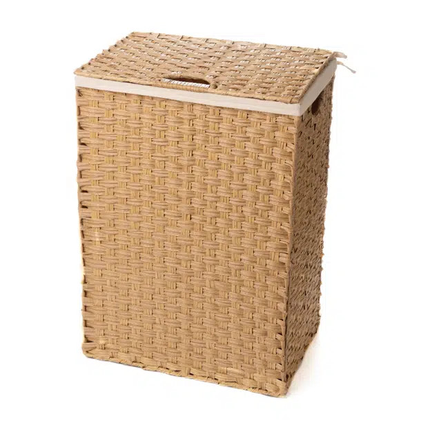 Wicker Laundry Hamper with Handles | Wayfair North America