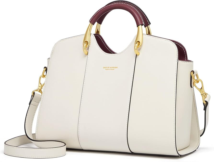 Cnoles Satchel Bag for Women Fashion Leather Ladies Top Handle Tote Shoulder Bag Purses and Handb... | Amazon (US)