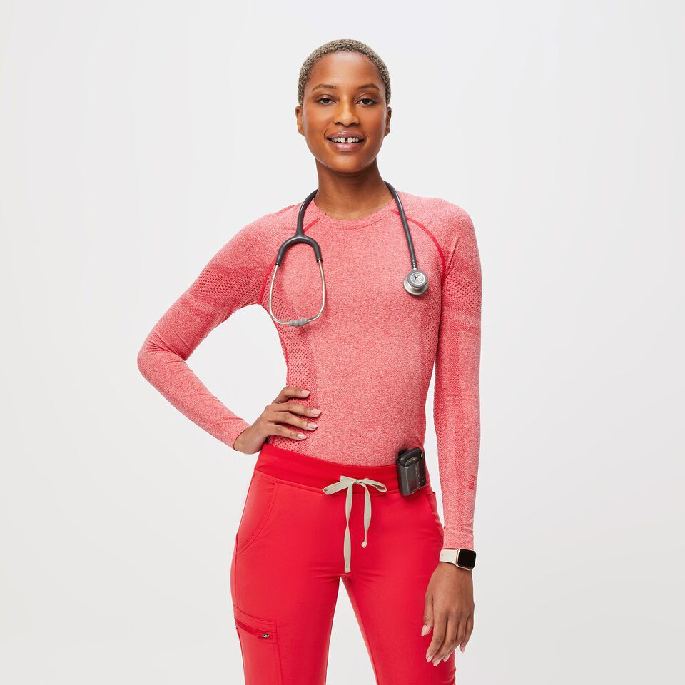 Women’s Salta Performance Underscrub  - Neon Red · FIGS | FIGS