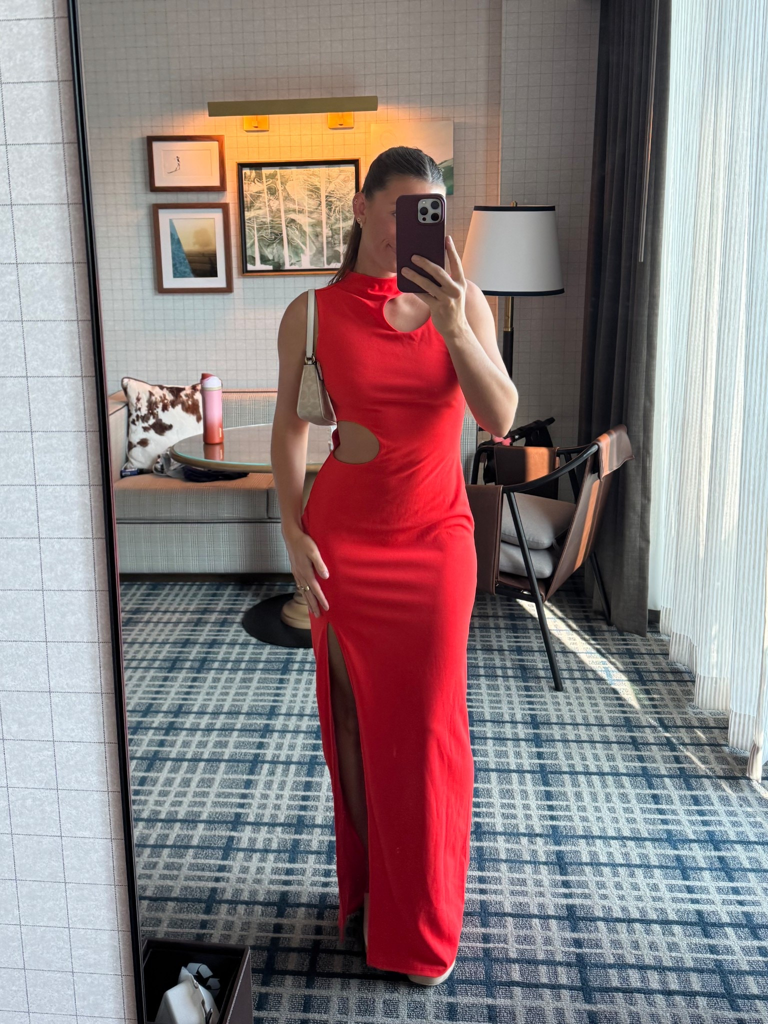 Such a pretty orange/red color! I’m 5’4 and it’s perfect with heels. Wearing an XS but runs a little big and has a little stretch 


#LTKSeasonal #LTKSaleAlert #LTKFindsUnder50