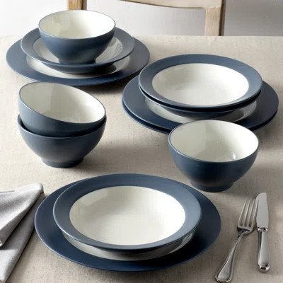 Noritake Colorwave 12-Piece Rim Dinnerware Set, Service for 4 | Wayfair North America