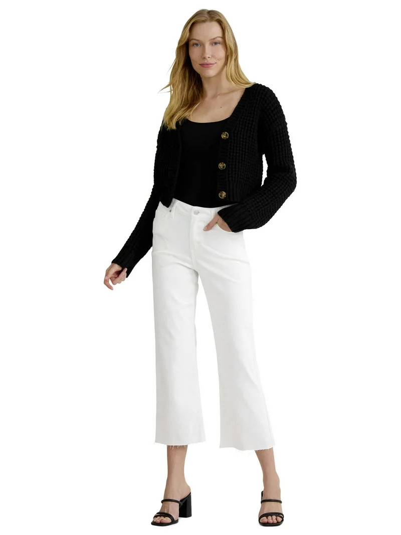 Time and Tru Women's Crop Flare Jeans, 26" Inseam, Sizes 2-20 | Walmart (US)