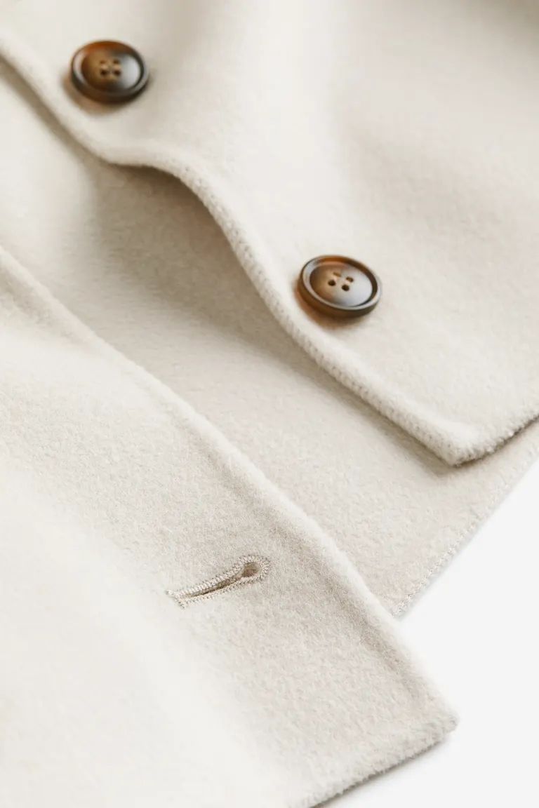 Wool jacket - Light beige - Ladies | H&M GB | H&M (UK, MY, IN, SG, PH, TW, HK)