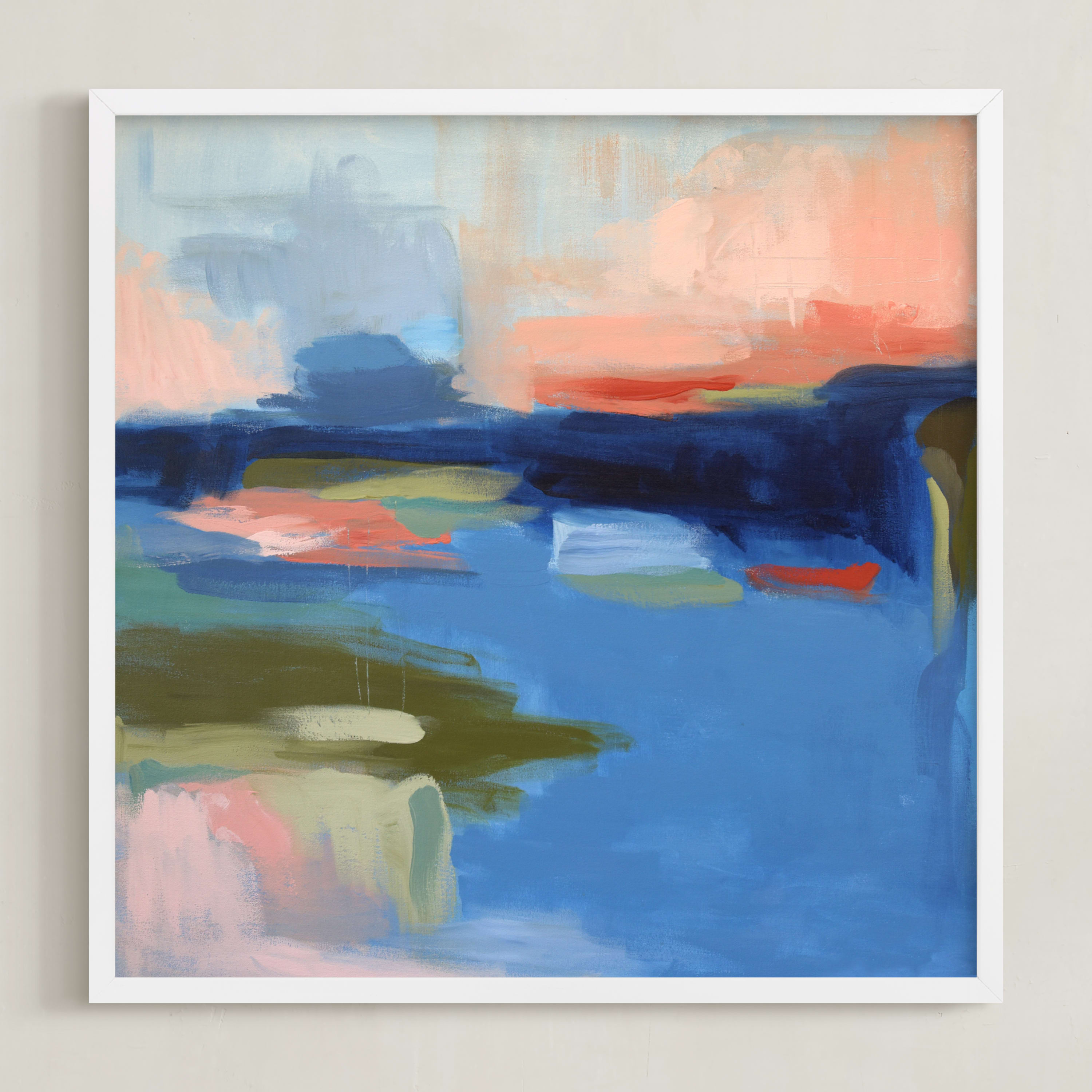 "Out of the Blue" - Grownup Open Edition Non-custom Art Print by Stacey Brod. | Minted