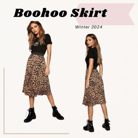 Love this skirt #leopard #boohoo #midiskirt 

#LTKfindsunder50 #LTKSeasonal #LTKstyletip