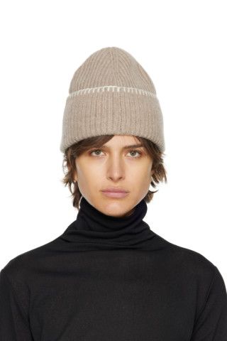 Taupe Joan Beanie | SSENSE