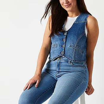 a.n.a Denim Womens Vest | JCPenney