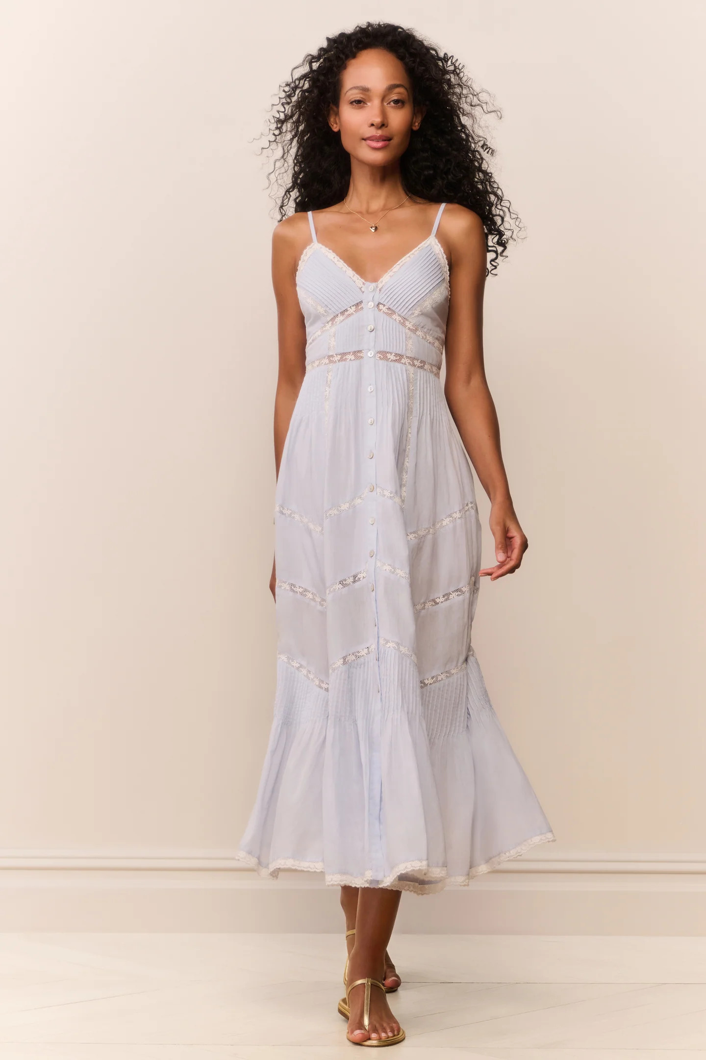 Esilda Heritage Cotton Midi Dress | LoveShackFancy