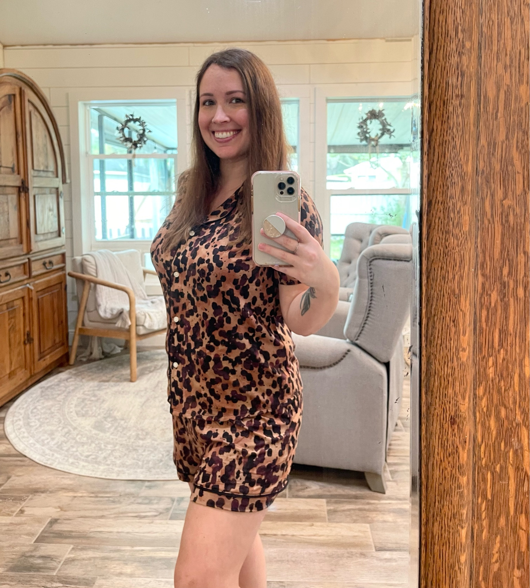 Soft and comfy leopard pajamas, size medium 

#LTKGiftGuide #LTKunder50 #LTKstyletip