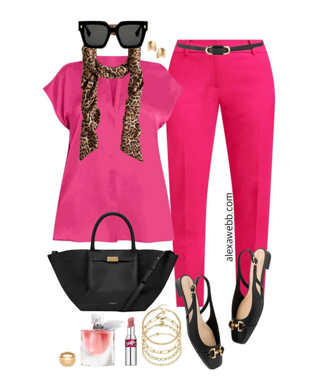 Plus Size Spring Work Capsule 2025 - Part 1 - A plus size business casual and professional work capsule wardrobe for spring. Plus size hot pink ankle pants outfits for spring. Alexa Webb #plussize

#LTKStyleTip #LTKWorkwear #LTKPlusSize