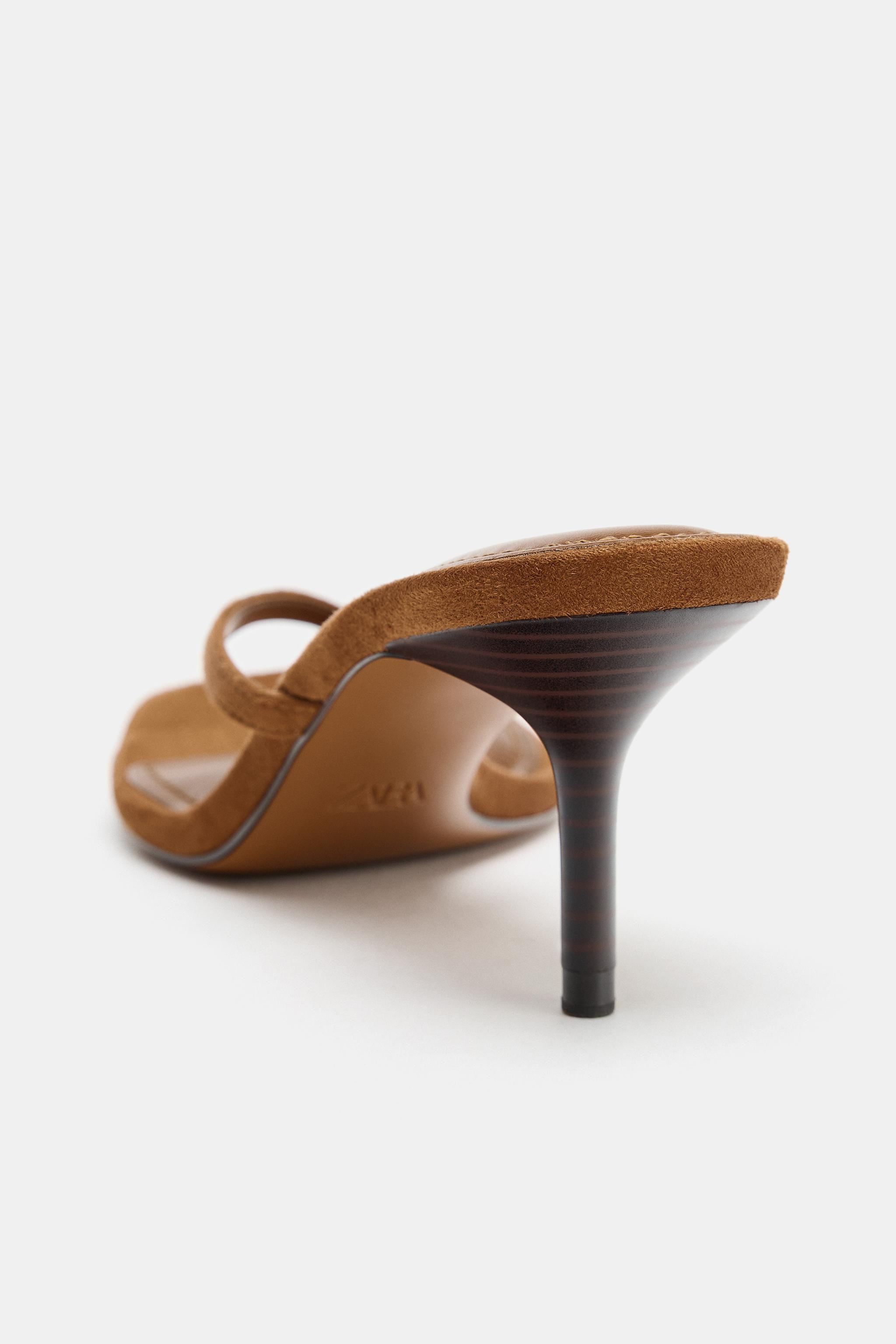 STRAPPY HEELED SANDALS | Zara UK