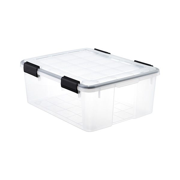 30 qt. Weathertight Tote Clear | The Container Store