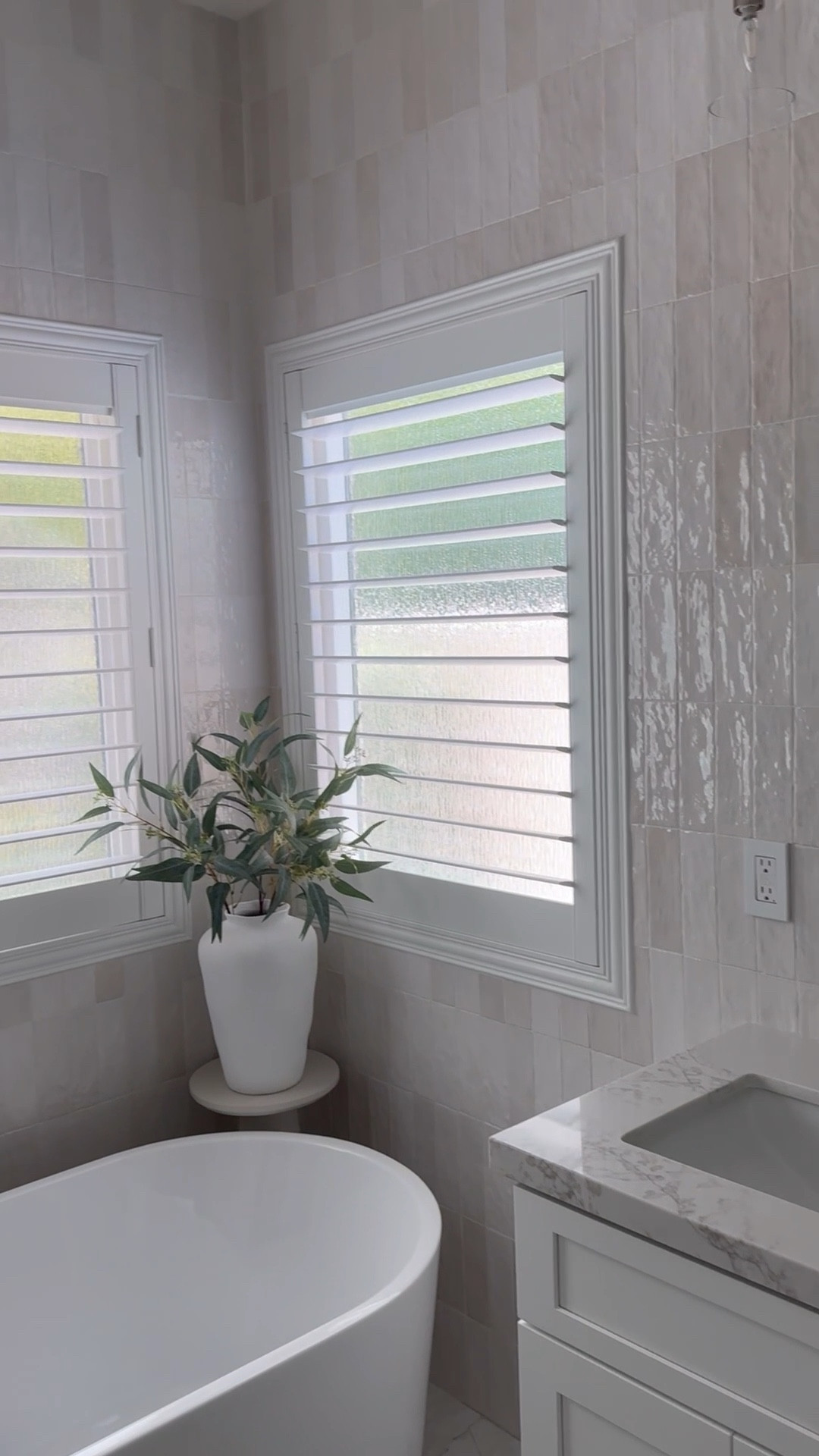 Bathroom, remodel, ideas, would look tile, neutral, bathroom, remodel, champagne bronze, bathroom, fixtures, showerhead, shower, wand, handheld, shower, head, handheld shower wand, side, bar, Delta, champagne, bronze, champagne, bronze, knobs, bath, towel, hooks, Schlage, toilet paper holder, trending bathroom ideas master bathroom remodel ideas primary bathroom mosaic tiles hexagons hex tile marble zellige inspired tile vertical tile vertical wall tile backsplash 



#LTKHome