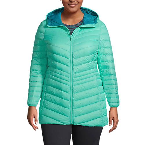 Women's Plus Size Ultralight Packable Down Jacket | Lands' End (US)