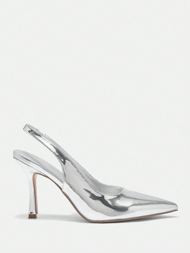 Silver Pumps - CUCCOO | SHEIN