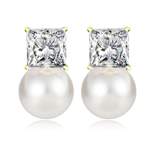 Gold Pearl Earrings for Women Elegant Big Pearl Drop Earrings | Amazon (US)