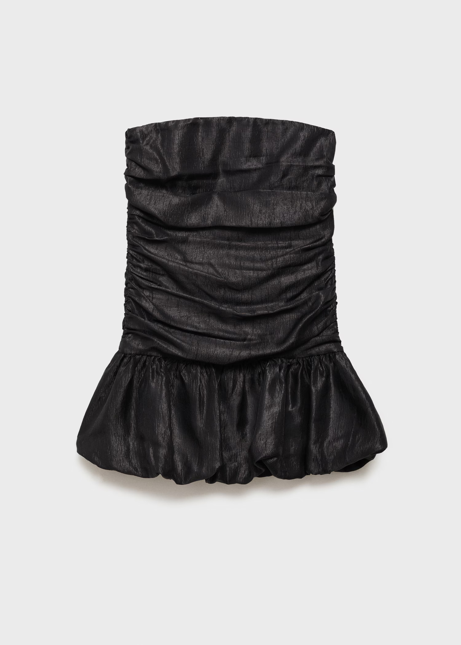 Draped strapless dress - Women | MANGO United Kingdom | MANGO (UK)