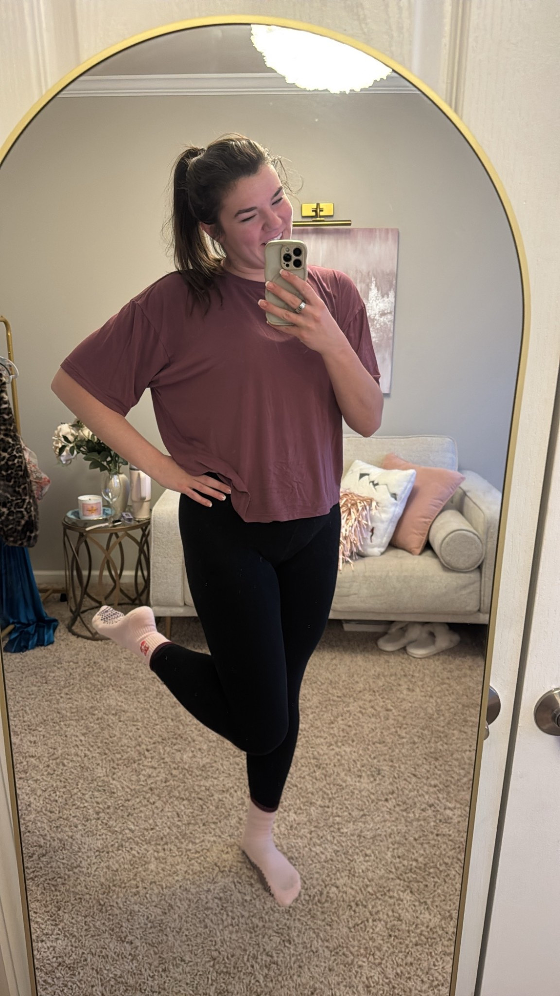 Barre workout outfit🖤

#LTKActive #LTKTall #LTKfitnessgoals