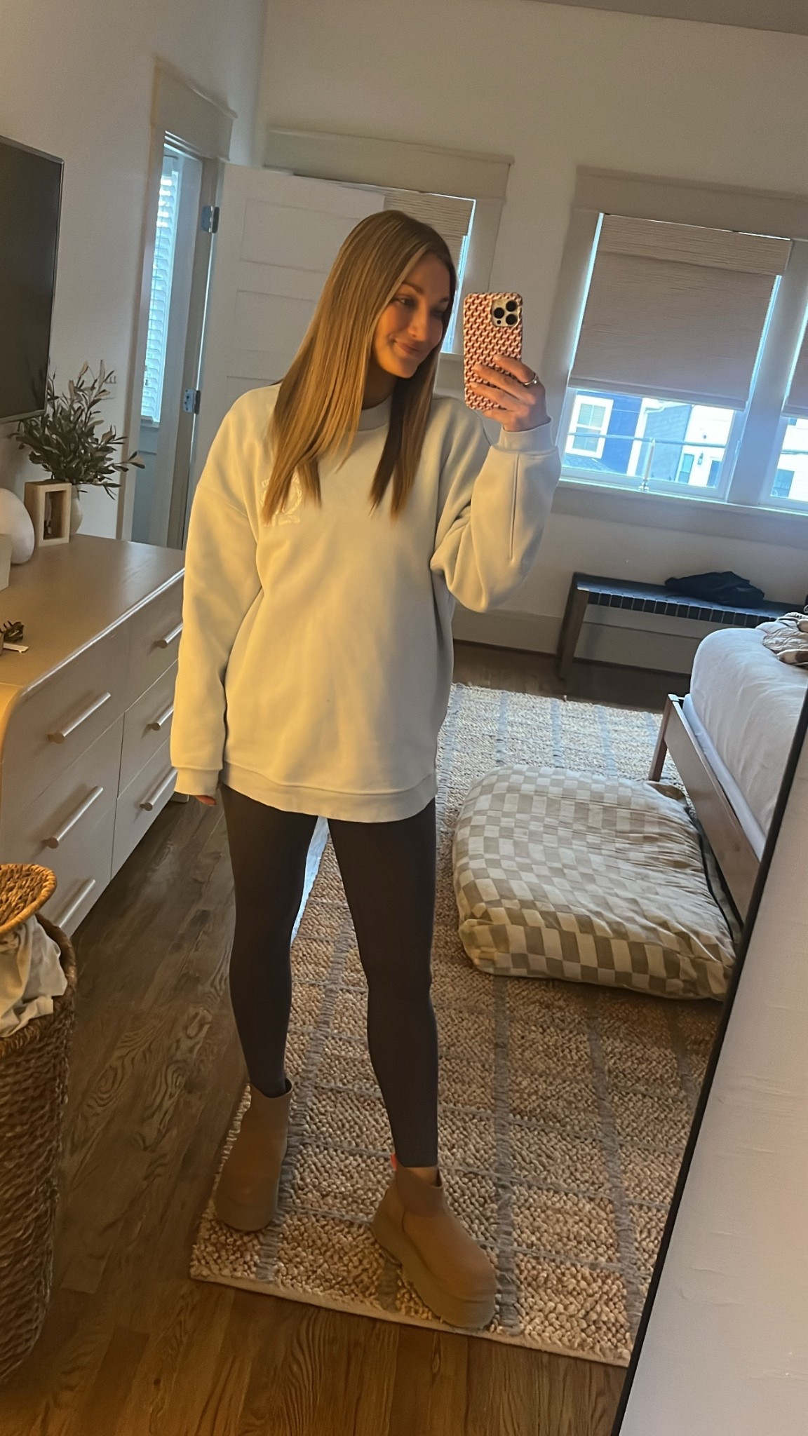 Size large sweatshirt and small leggings. Shoes are true to size and my new favorites! 🥾

#LTKGiftGuide #LTKHoliday #LTKFindsUnder50