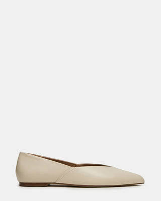 Steve Madden Women's Tovi Pointed Toe Flats - Bone - Size 6 - Leather | Steve Madden (US)