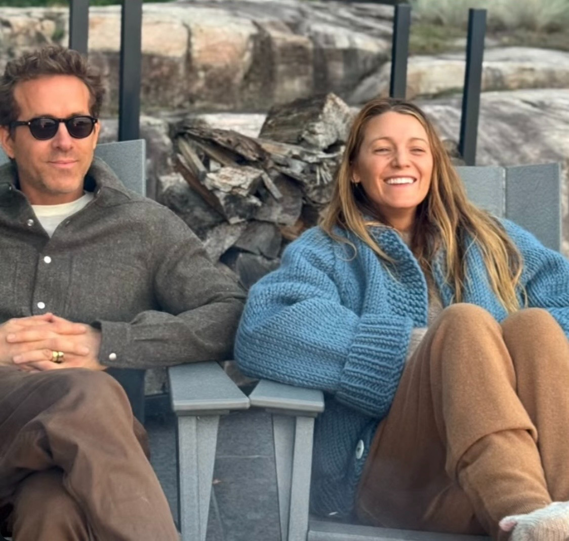 Ryan Reynolds wearing a twill overshirt by Mr. P. 

 #LTKootd #LTKOver40 #LTKMens